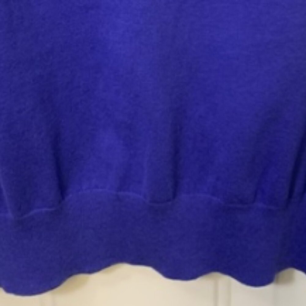 Lands End Womens Blue Crew Neck Pullover Sweater Size XS - Picture 5 of 5